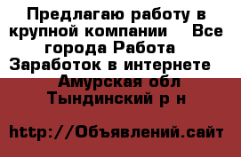 Предлагаю работу в крупной компании  - Все города Работа » Заработок в интернете   . Амурская обл.,Тындинский р-н